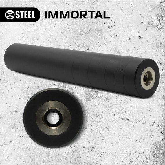Глушник IMMORTAL, калібр 9×21, різьба М15×1.0, для пістолет-карабіна (Stribog, Tsvircoon Цвіркун),  чорний. | Зображення 2