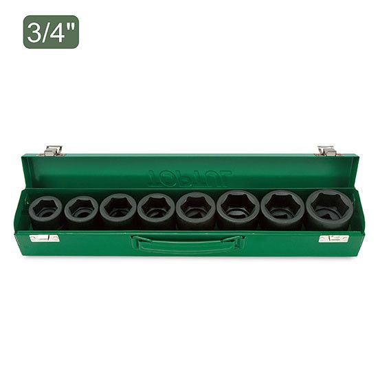 Набір торцевих головок ударних TOPTUL 3/4" 26-38мм 8шт GDAD0801