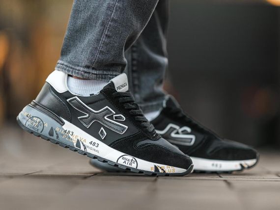 Чоловічі кросівки PREMIATA Black White | Зображення 6