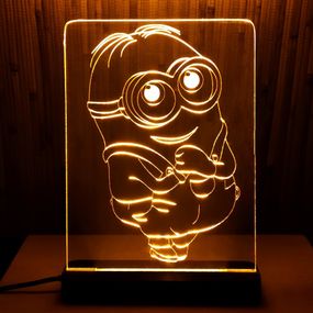 Акриловий світильник-нічник Міньйон (Mignon) жовтий tty-n000042