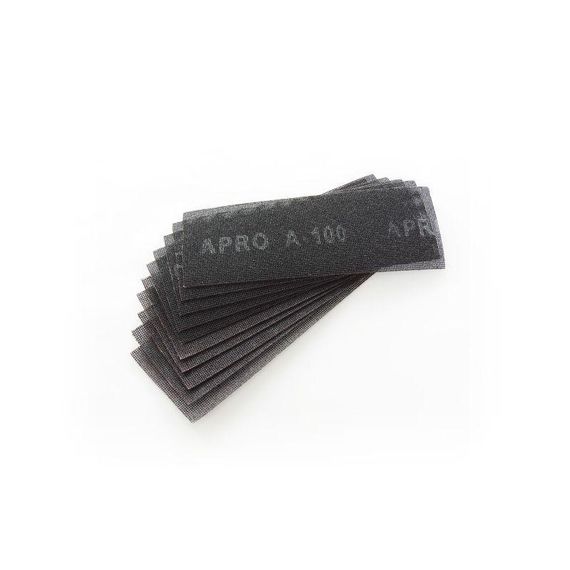 Сетка абразивная APRO P100 105*280мм электрокорунд (10шт) | Зображення 1
