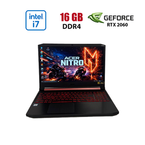 Ігровий ноутбук Б-клас Acer Nitro 5 AN515-54 / 15.6" (1920x1080) IPS / Intel Core i7-9750H (6 (12) ядра по 2.6 - 4.5 GHz) / 16 GB DDR4 / 512 GB SSD / nVidia GeForce RTX 2060, 6 GB GDDR6, 192-bit / WebCam б/в