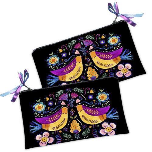 Косметичка жіноча Птички 20х12 см (K_FFL030)