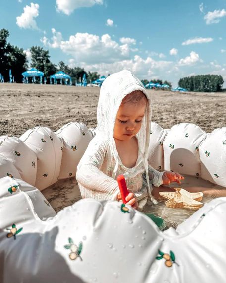 Дитячий надувний басейн Білий з лимончиками | Зображення 9