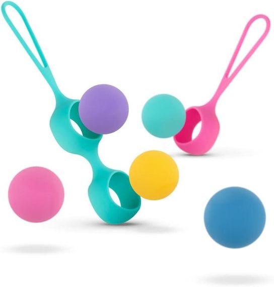 Набір вагінальних кульок PMV20: Vita – Kegel Ball Set, маса 40, 50, 60 г, два тримачі | Зображення 3