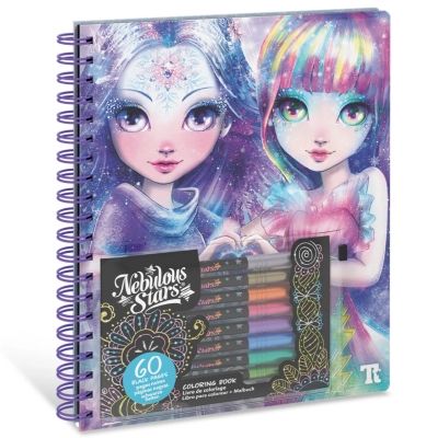 Набор для творчества Nebulous Stars Розмальовка Айседора чорні аркуші (11136)