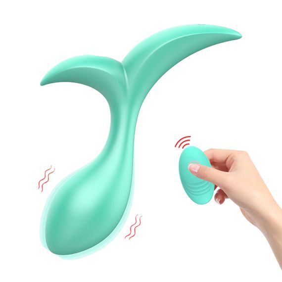 Анальний вібратор Every Night Toys Sally з дистанційним керуванням, бірюзовий, 10 режимів вібрації Sex Aura