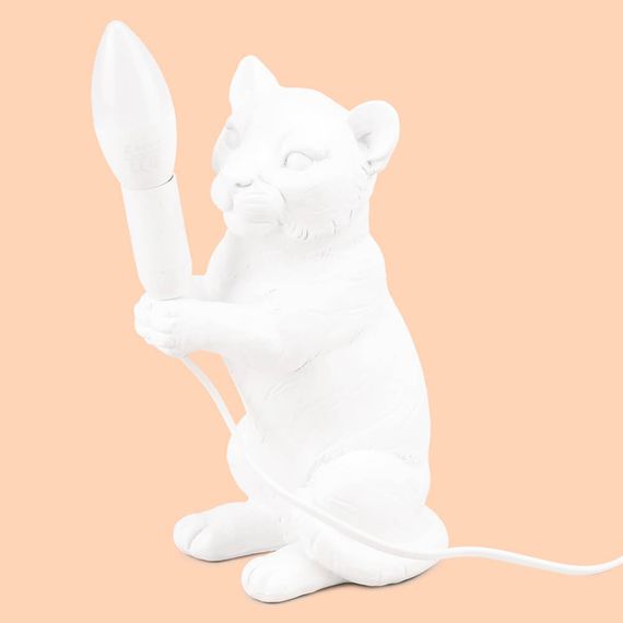 Лампа настільна Tiger White 25см