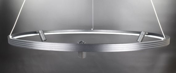 Люстра світлодіодна підвісна LED світильник для квартири на стелю лед 26830 Чорний 35-180х60х60 см. | Зображення 5