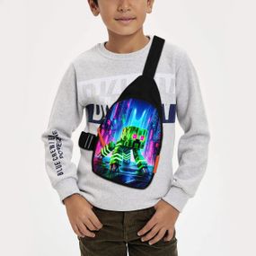 Сумка через плечо детская Minecraft Крипер 29х17 см сумка слинг для мальчика (02099)