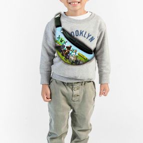 Сумка-бананка детская майнкрафт "Minecraft" с принтом ,32х15см,сумка для мальчика  через плечо (00138)