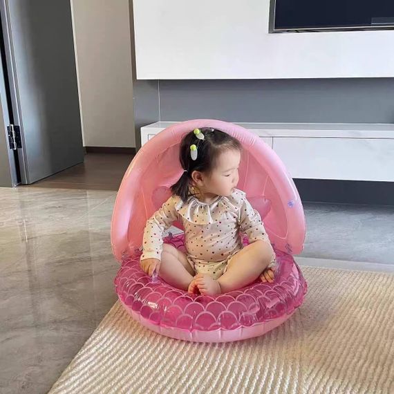 Надувне коло з трусиками та дахом для захисту від сонця Русалка | Зображення 4