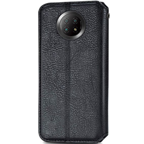 Шкіряний чохол-книжка GETMAN Cubic (PU) для Xiaomi Redmi Note 9 5G / Note 9T Чорний | Зображення 1