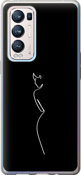 Чехол на Oppo Reno5 Pro Plus Силуэт1 "4590u-2243-17620"