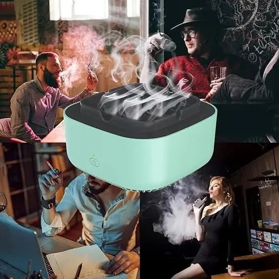 Пепельница с функцией очистки воздуха для фильтрации пассивного курения от сигарет POT AND461 | Зображення 1