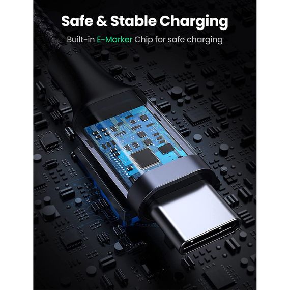 Дата кабель USB-C to USB-C 2.0m 100W US334 Black Ugreen (70645) | Зображення 8