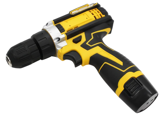 Набір шурупокрут акумуляторний із насадками screw driver sets yellow 12v Повний комплект у валізі! | Зображення 2