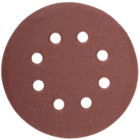 Круг самозачіпний d225мм P240 з отворами GLS5  5 шт/уп NovoAbrasive