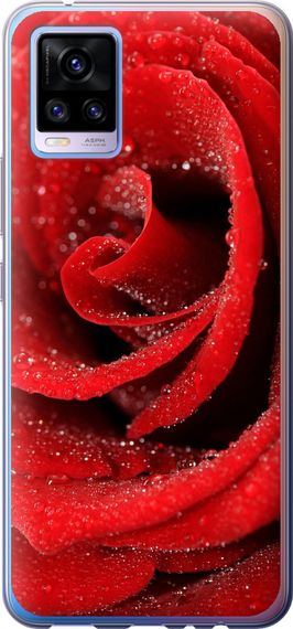 Чехол на Vivo V20 Красная роза "529u-2127-17620"