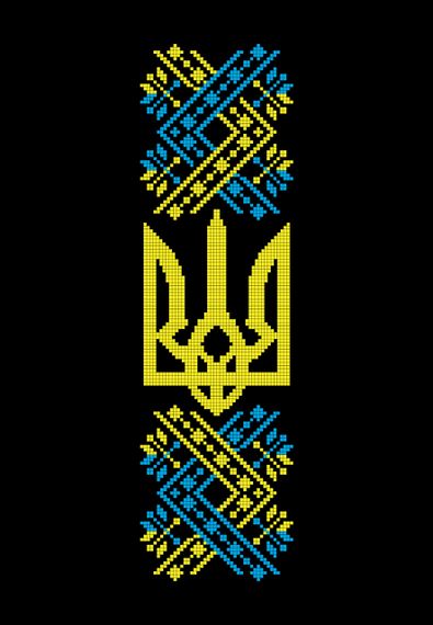Футболка женская черная с принтом "Вышиванка", L | Зображення 1