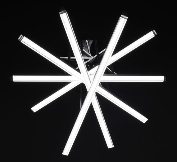 Люстра світлодіодна стельова LED світильник для квартири на стелю лед 27932 Чорний 26х64х64 см. | Зображення 5