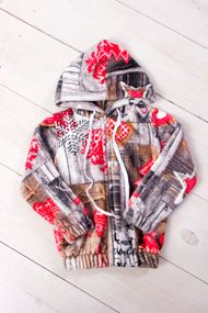 Толстовка для дівчинки (на блискавці) Носи своє 122 Сірий (p-6979-96717)