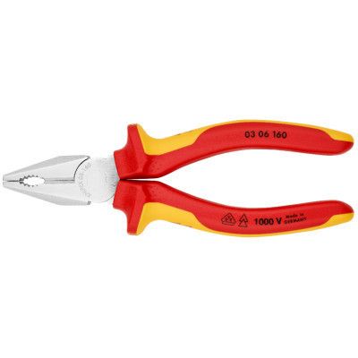 Плоскогубцы KNIPEX комбинированные диэлектрические VDE (03 06 160) | Зображення 2