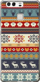 Чехол на Huawei P9 Рождественский орнамент "3303u-347-17620"