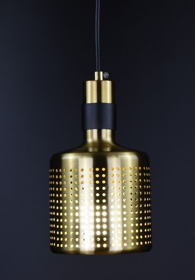 Люстра підвісна на 1 лампочку 27087 Латунь 25-200х12х12 см. | Зображення 2