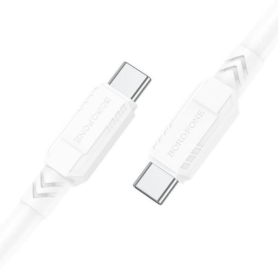 Дата кабель Borofone BX81 Type-C to Type-C 60W (1m) Белый | Зображення 2