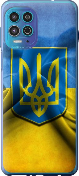 Чехол на Motorola G100 Флаг и герб Украины 1 "375u-2359-17620"