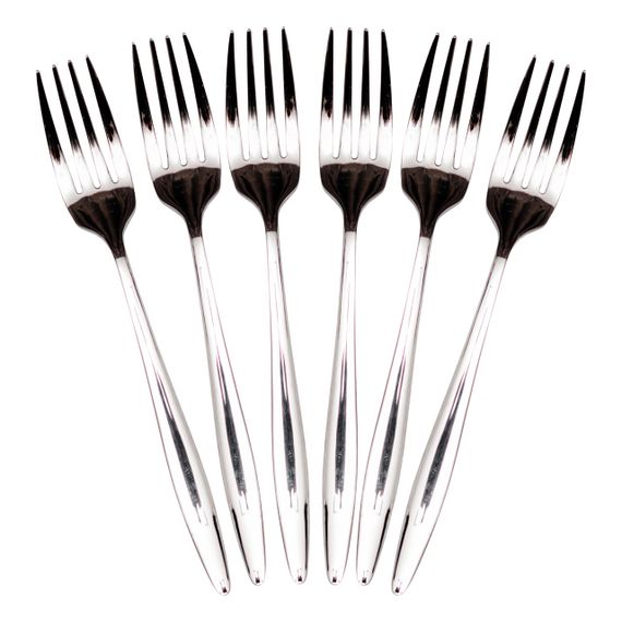 Набір десертних виделок 6 предметів 14 (см) Срібло HP-8-30