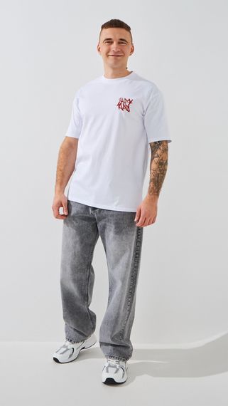 Футболка з принтом чоловіча GENUA G01222-0018 XL Білий shop (2000999391514)