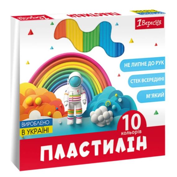 Пластилін Classic 1В 540665 10 кольорів Різнокольоровий shop (4823095406658)
