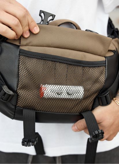 Велика чоловіча сумка бананка Sambag DynamicDart горіх 38 × 21 × 7 см (80411119m) | Зображення 6