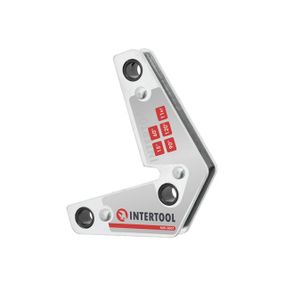 Кутник магнітний для зварювання, 15°, 60°, 90°, 120°, 165°, 11 кг, 75×85 мм INTERTOOL MW-0007