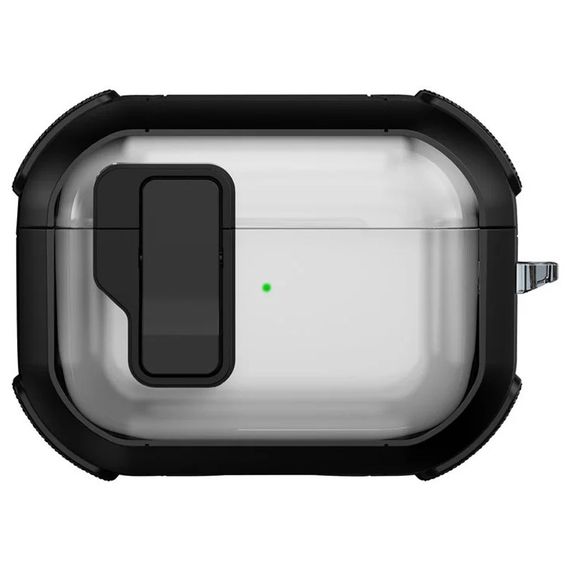 Футляр протиударний Locking Button для навушників Airpods Pro 2 / Pro Black