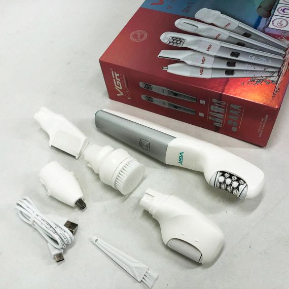 Епілятор VGR 5 в 1 V-752, 5 насадок. Колір: зелений | Зображення 3