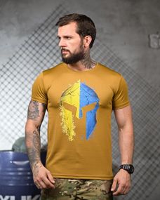 Тактическая потоотводящая футболка Spartan coyot ПП4686