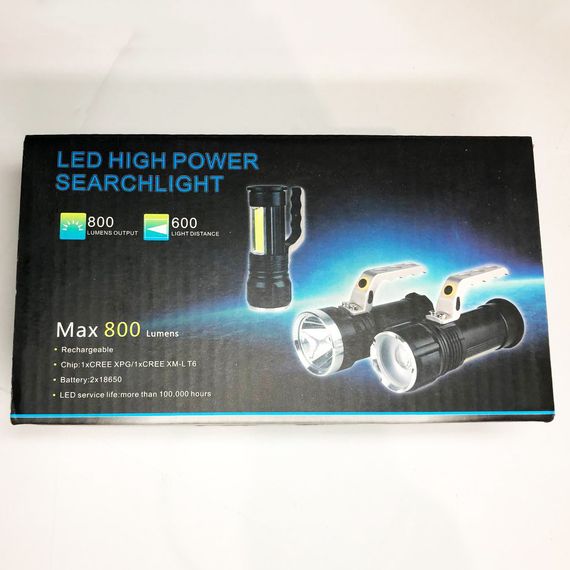 Потужний кишеньковий ліхтарик Bailong S912-XPE+COB Яскравий ліхтарик | Ліхтар ручний тактичний | Тактичний TK-598 ліхтар police | Зображення 4