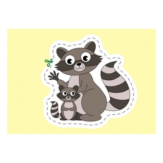 Вырезалки для самых маленьких. Животные и их детеныши КЕНГУРУ 1376004 от 3 лет | Зображення 1