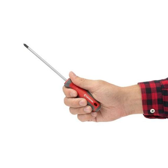 Викруткa хрестова PH1*125 мм, Cr-V INTERTOOL VT-3317 | Зображення 3