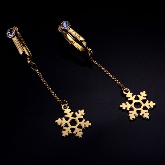 Прикраси для клітора та статевих губ non-pierced clitoral jewelry dangle with snowflake UPKO Sex Aura | Зображення 2