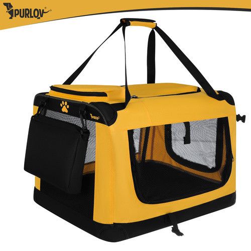 Сумка-переноска Purlov 27480 для собак і котів до 25 кг 60×42x44 см, складна з металевим каркасом | Зображення 5