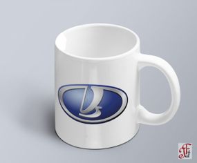 Чашка  з принтом авто логотип Lada  (02010102002)