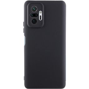 Чохол TPU GETMAN Liquid Silk Full Camera для Xiaomi Redmi Note 10 Pro / 10 Pro Max Чорний / Black