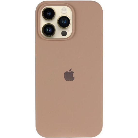 Чохол Silicone Case (AA) Logo with MagSafe для Apple iPhone 13 Pro (6.1") Бежевий / Desert Gold | Зображення 1