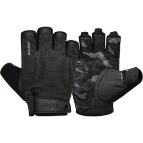 Рукавички для фітнесу RDX T2 Half Black PLUS-M