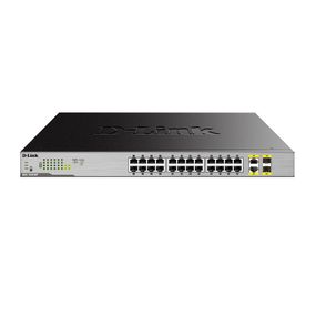 Комутатор D-Link DGS-1026MP 24x1GE PoE, 2xSFP/GE, 370W (DGS-1026MP)