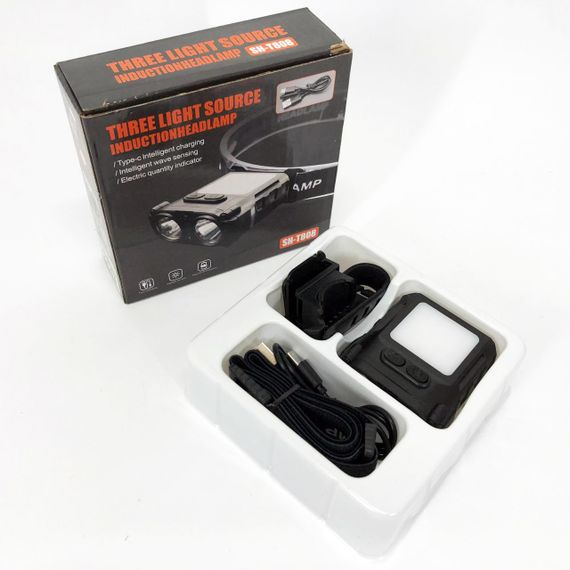 Ліхтар для голови зі світлодіодами SH-T808-2XPE-20SMD-white/red, Компактний налобний ліхтар ZR-79 | Зображення 7